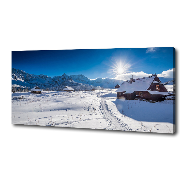 Foto quadro su tela Pascoli dei Monti Tatra
