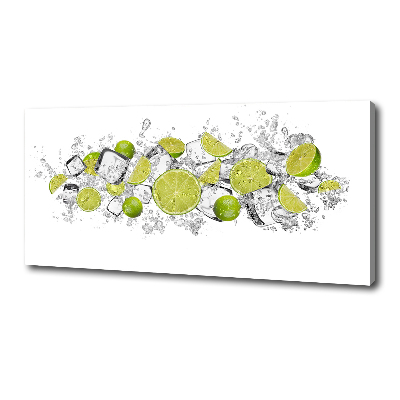 Quadro su tela Cubetti di ghiaccio al lime
