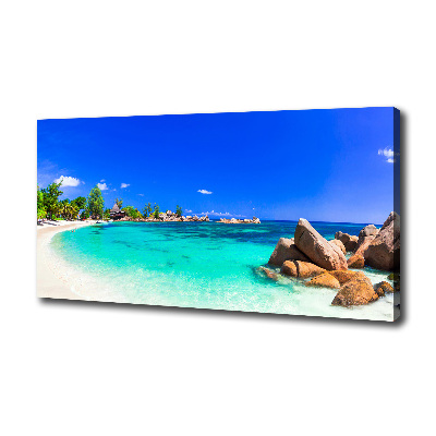 Quadro stampa su tela Spiaggia delle Seychelles