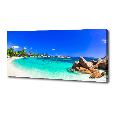 Quadro stampa su tela Spiaggia delle Seychelles