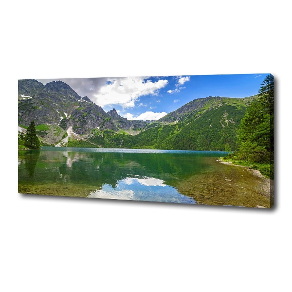 Quadro su tela L'occhio del mare dei Monti Tatra