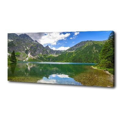 Quadro su tela L'occhio del mare dei Monti Tatra