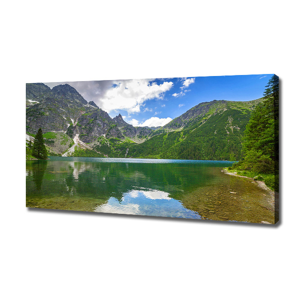 Quadro su tela L'occhio del mare dei Monti Tatra