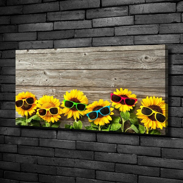 Foto quadro su tela Girasoli