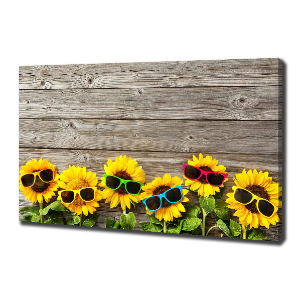 Foto quadro su tela Girasoli