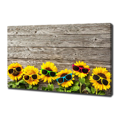 Foto quadro su tela Girasoli