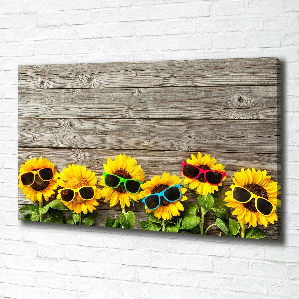 Foto quadro su tela Girasoli