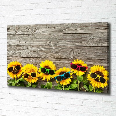 Foto quadro su tela Girasoli
