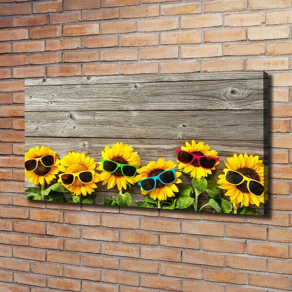Foto quadro su tela Girasoli