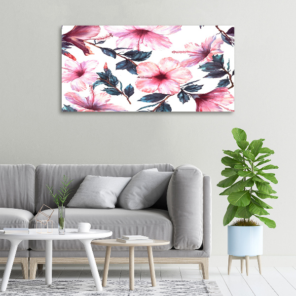 Foto quadro su tela Fiori di ibisco