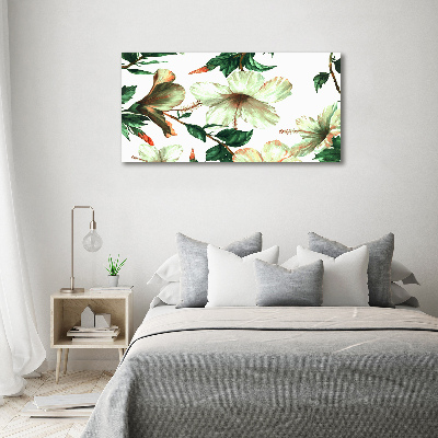 Quadro stampa su tela Fiori di ibisco