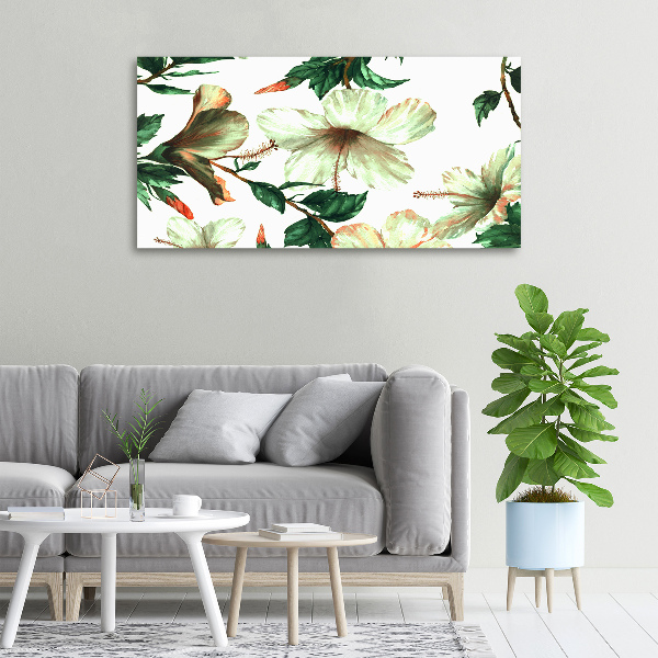Quadro stampa su tela Fiori di ibisco