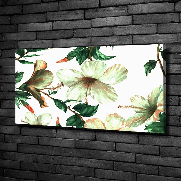 Quadro stampa su tela Fiori di ibisco