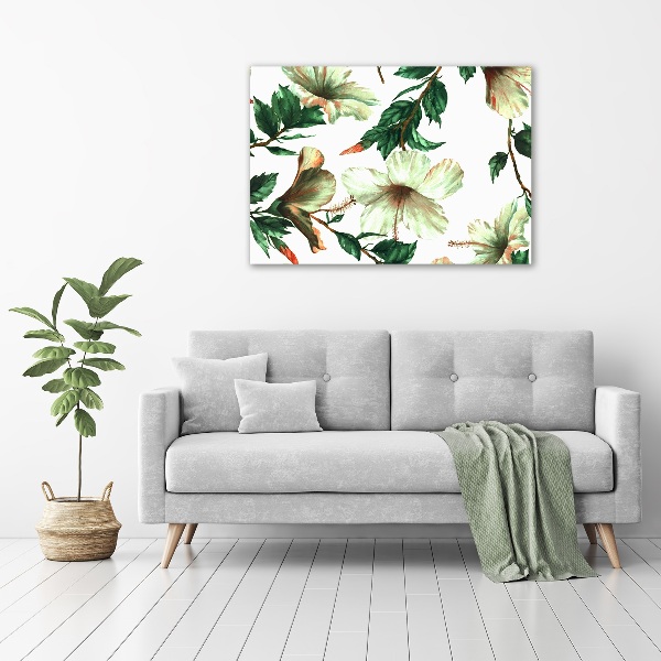 Quadro stampa su tela Fiori di ibisco