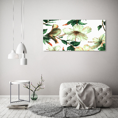 Quadro stampa su tela Fiori di ibisco