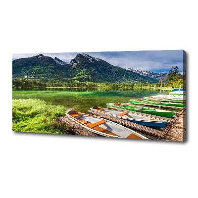 Quadro su tela Barche sul lago