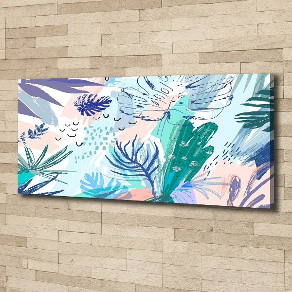 Quadro su tela Foglie tropicali