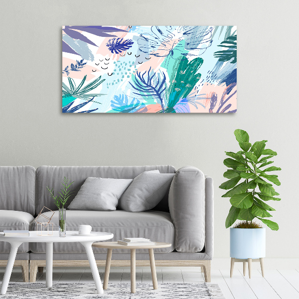 Quadro su tela Foglie tropicali