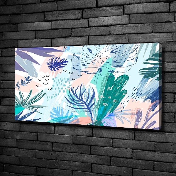Quadro su tela Foglie tropicali