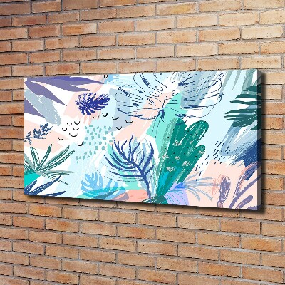 Quadro su tela Foglie tropicali