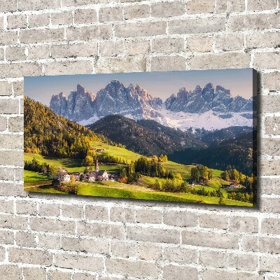 Foto quadro su tela Panorama della montagna