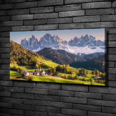 Foto quadro su tela Panorama della montagna
