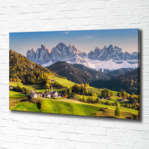 Foto quadro su tela Panorama della montagna