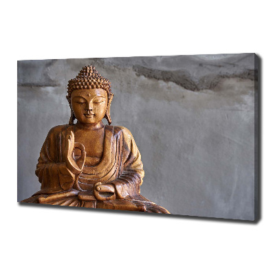 Foto quadro su tela Buddha appeso