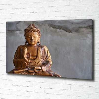 Foto quadro su tela Buddha appeso