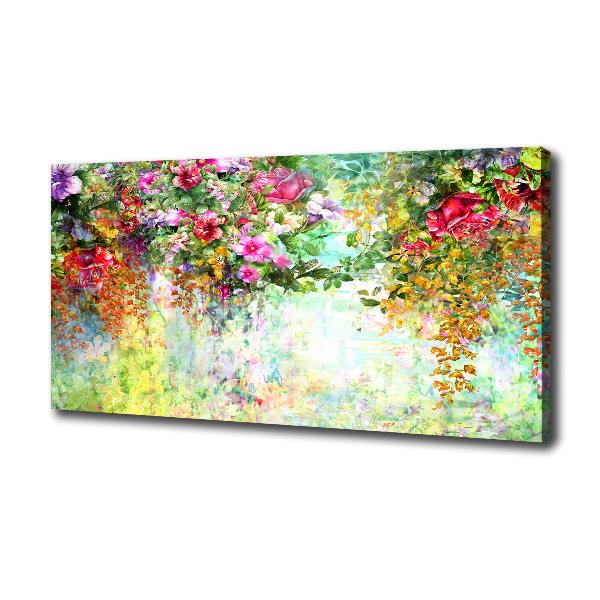 Quadro su tela Fiori multicolori