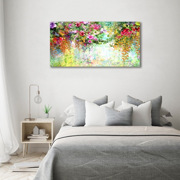 Quadro su tela Fiori multicolori