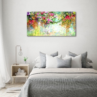 Quadro su tela Fiori multicolori