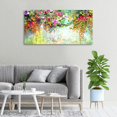 Quadro su tela Fiori multicolori
