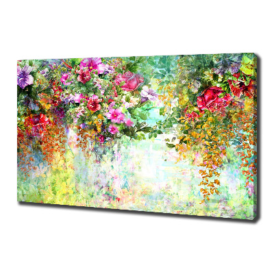 Quadro su tela Fiori multicolori