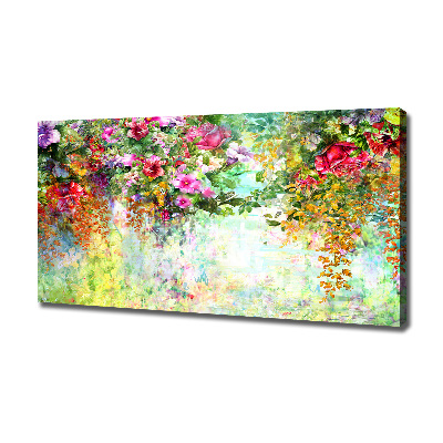 Quadro su tela Fiori multicolori