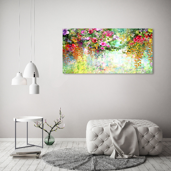 Quadro su tela Fiori multicolori