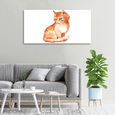 Foto quadro su tela Gatto rosso