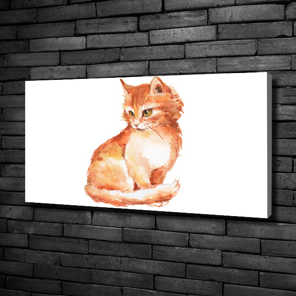 Foto quadro su tela Gatto rosso