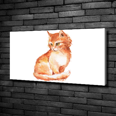 Foto quadro su tela Gatto rosso