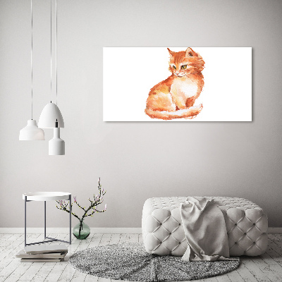 Foto quadro su tela Gatto rosso