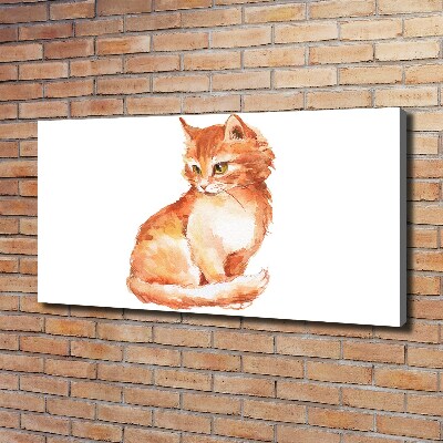 Foto quadro su tela Gatto rosso
