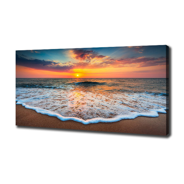 Quadro stampa su tela Tramonto sul mare