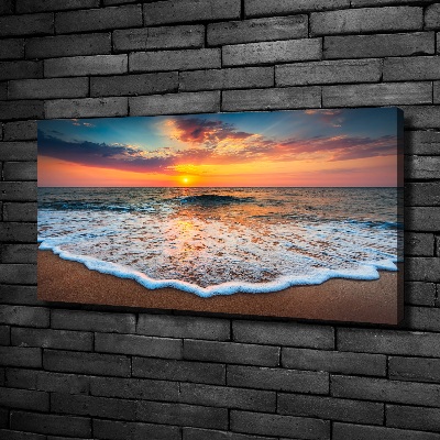 Quadro stampa su tela Tramonto sul mare