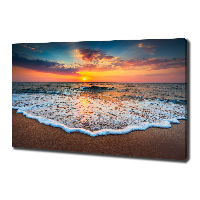 Quadro stampa su tela Tramonto sul mare