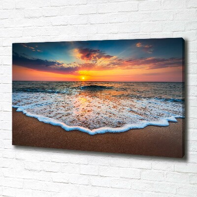 Quadro stampa su tela Tramonto sul mare