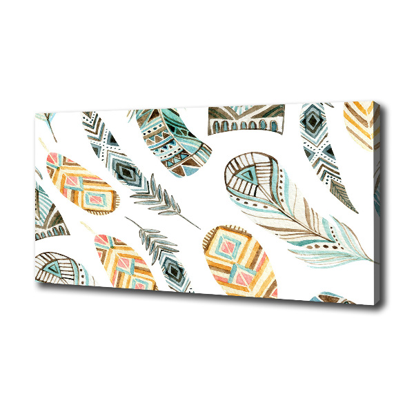 Foto quadro su tela Piume etniche