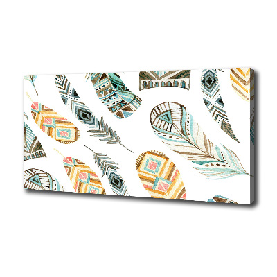 Foto quadro su tela Piume etniche