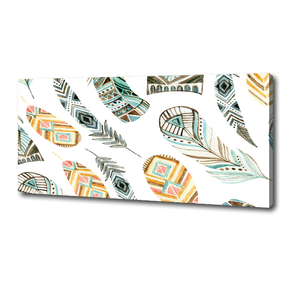 Foto quadro su tela Piume etniche