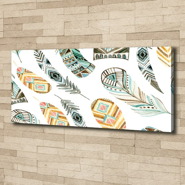 Foto quadro su tela Piume etniche