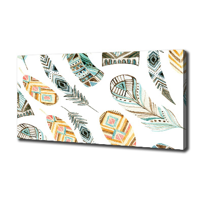 Foto quadro su tela Piume etniche